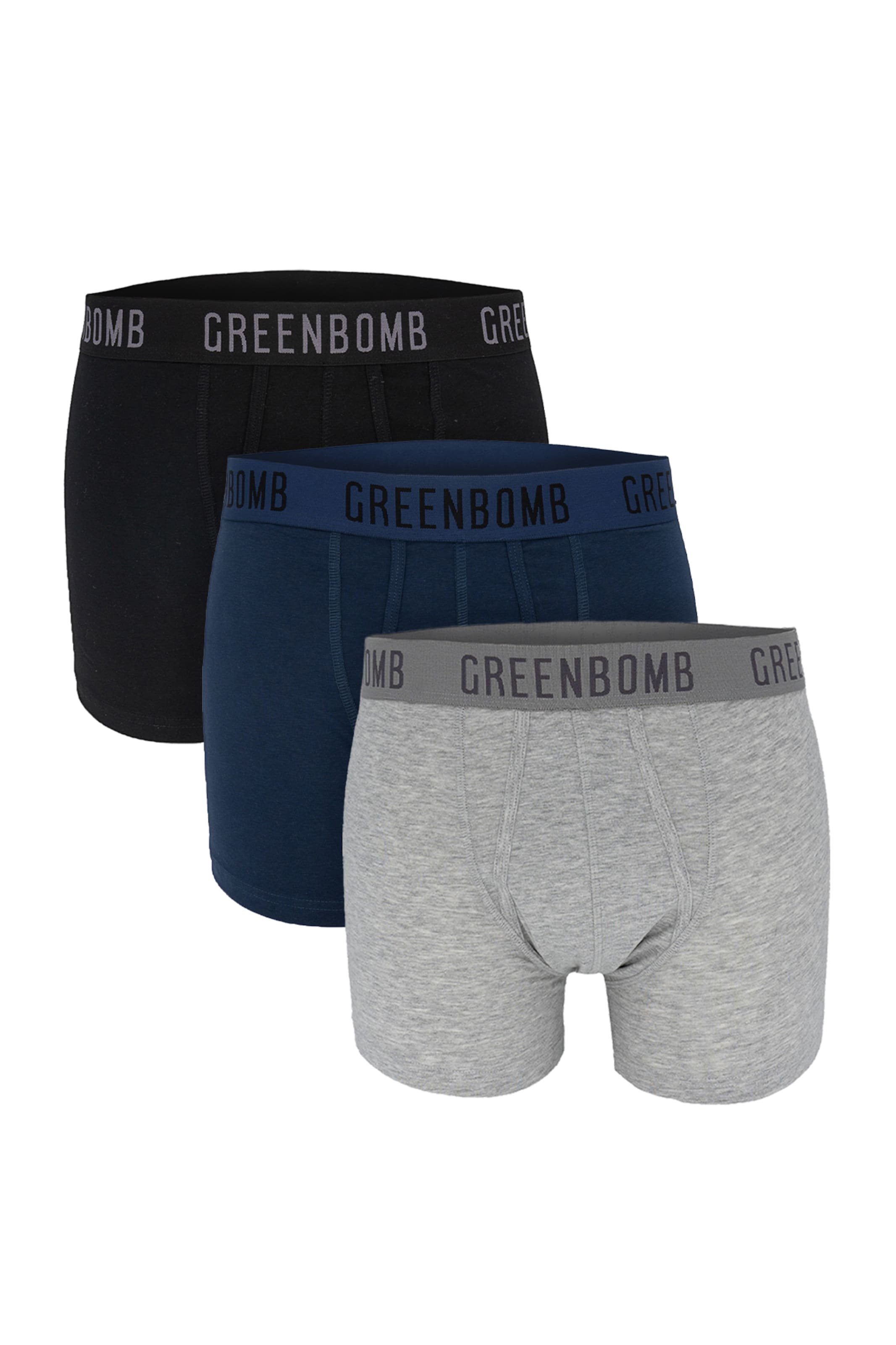 GREENBOMB Boxershorts in Blauw: voorkant