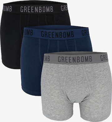 GREENBOMB Boxershorts in Blau: Vorderseite