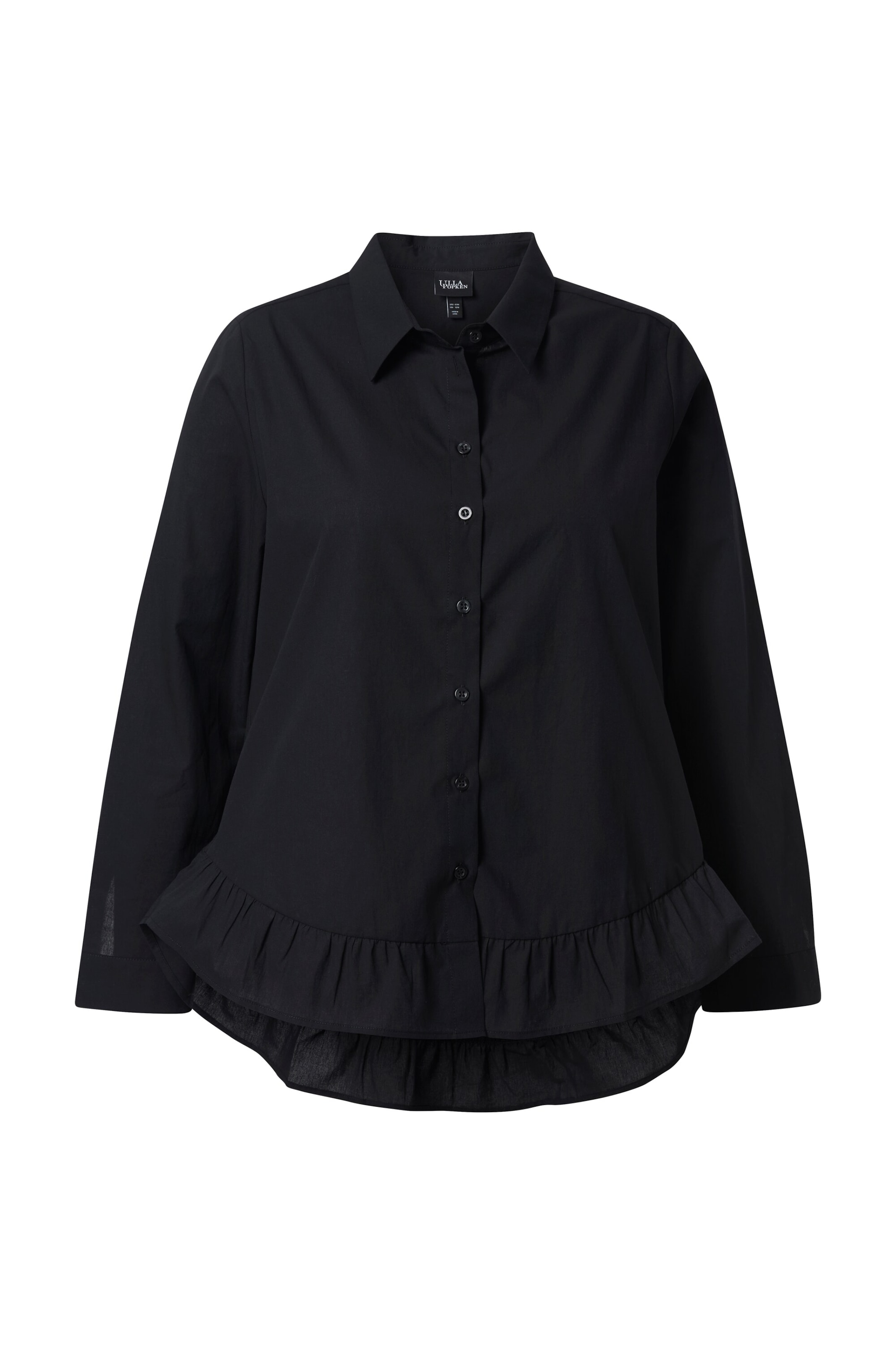 Chemisier Ulla Popken en noir : devant