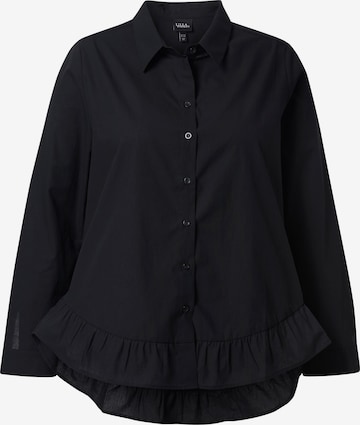 Ulla Popken Bluse in Schwarz: Vorderseite