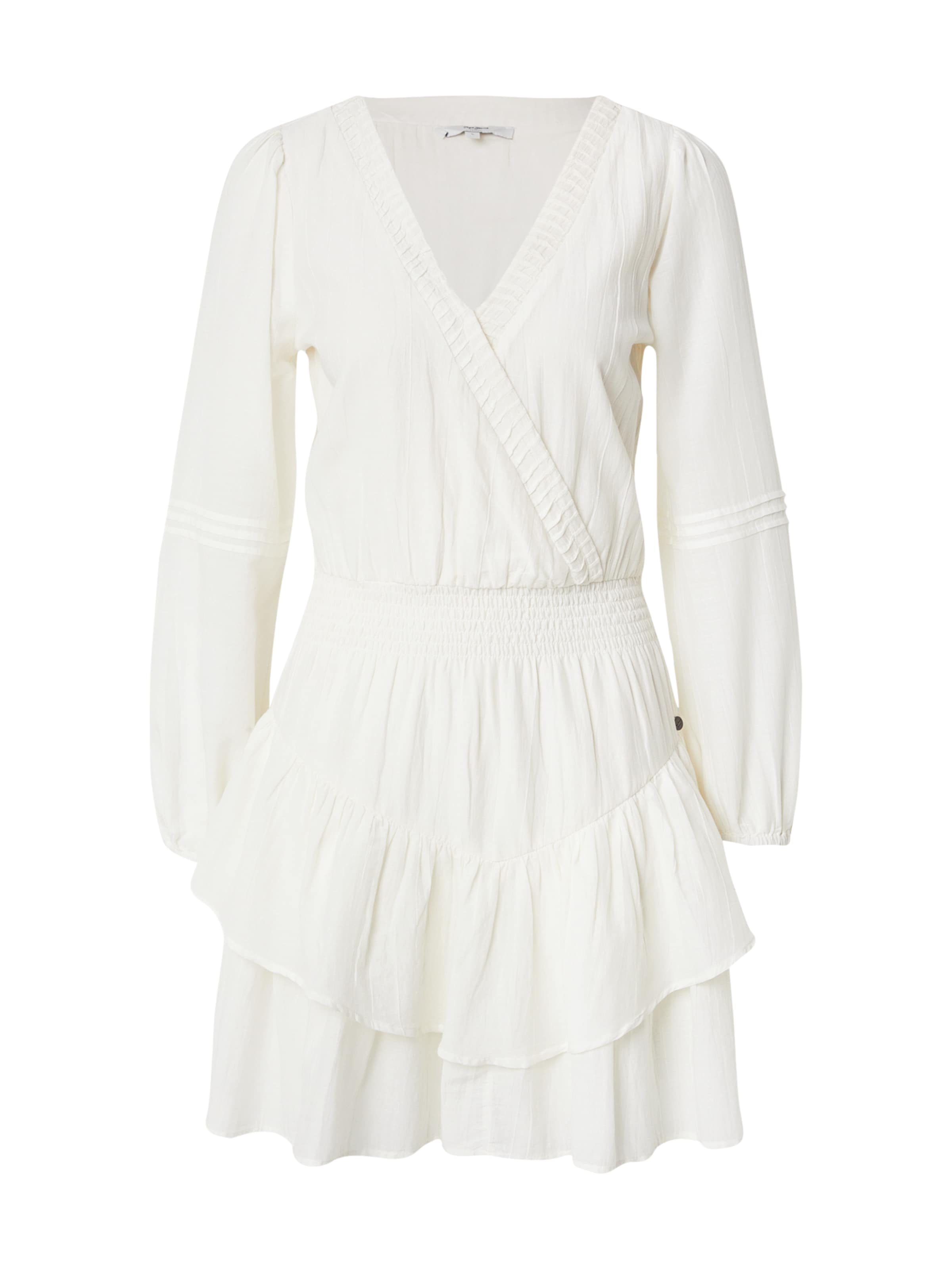 Pepe Jeans Mekko 'LORENZA' värissä valkoinen: etupuoli