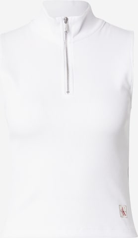 Calvin Klein Jeans Top in Weiß: Vorderseite