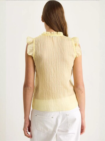 Bianco Lucci Blouse in Geel