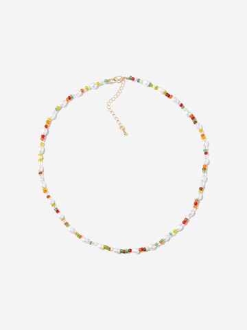 ØYRE Łańcuszek 'Multicolor Seed Bead and Pearl' w kolorze mieszane kolory