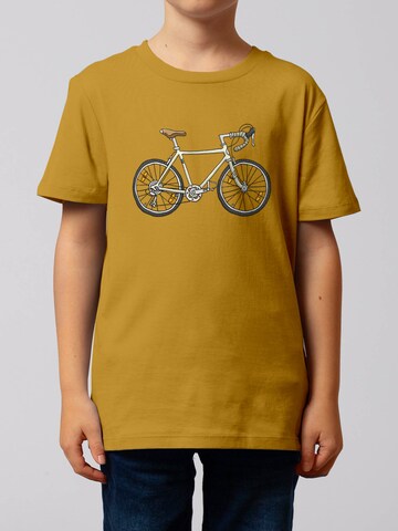 watabout.kids Shirt 'Doodle Bike' in Geel: voorkant