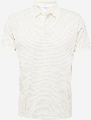 T-Shirt 'SCOT' SELECTED HOMME en beige : devant