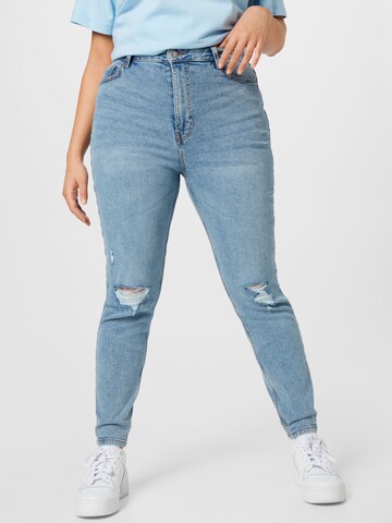 PIECES Curve Jeans 'KESIA' in Blue: front