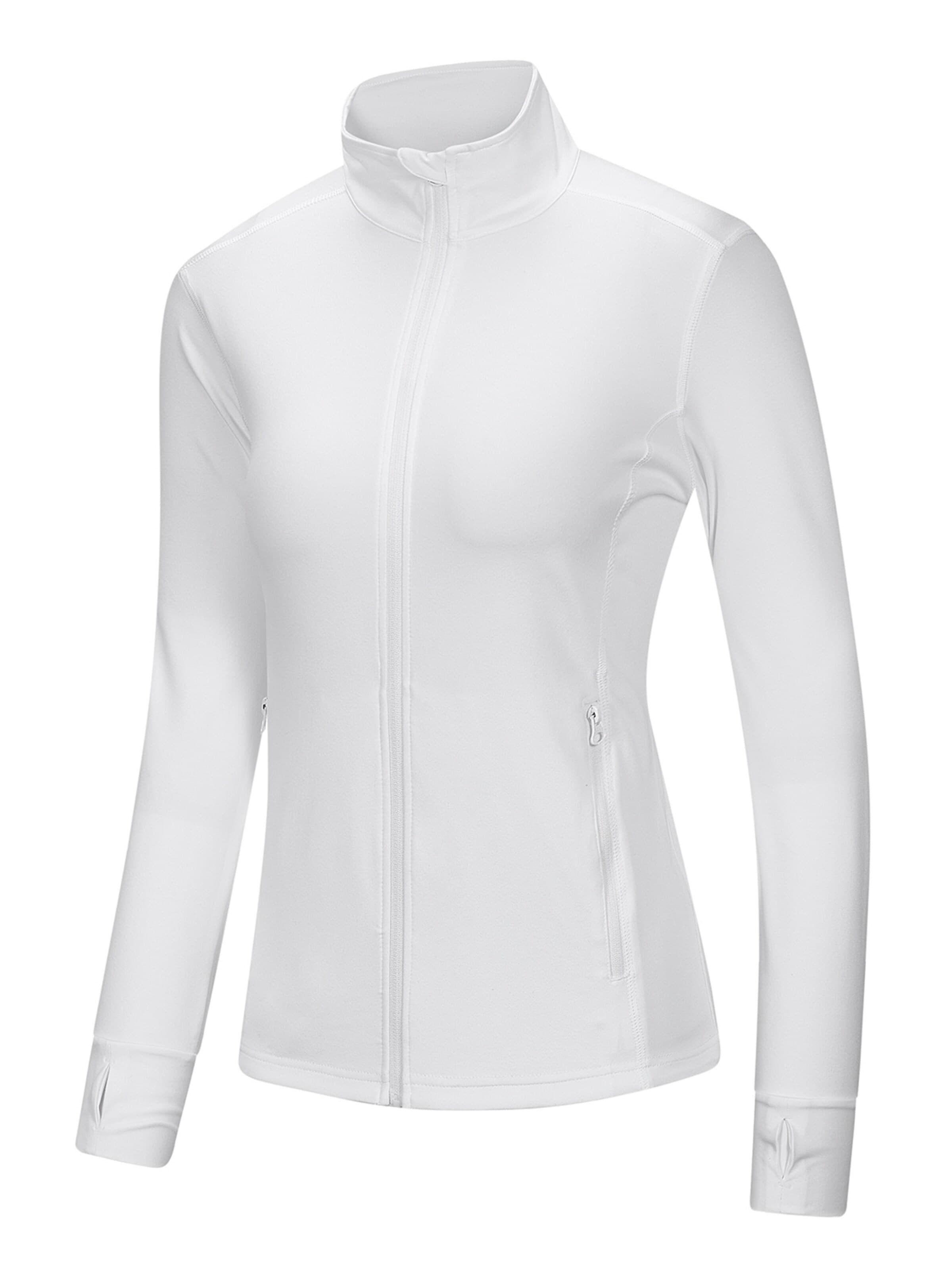 33,000ft Training Jacket '33,000ft Womens Running Jacket' in White: front