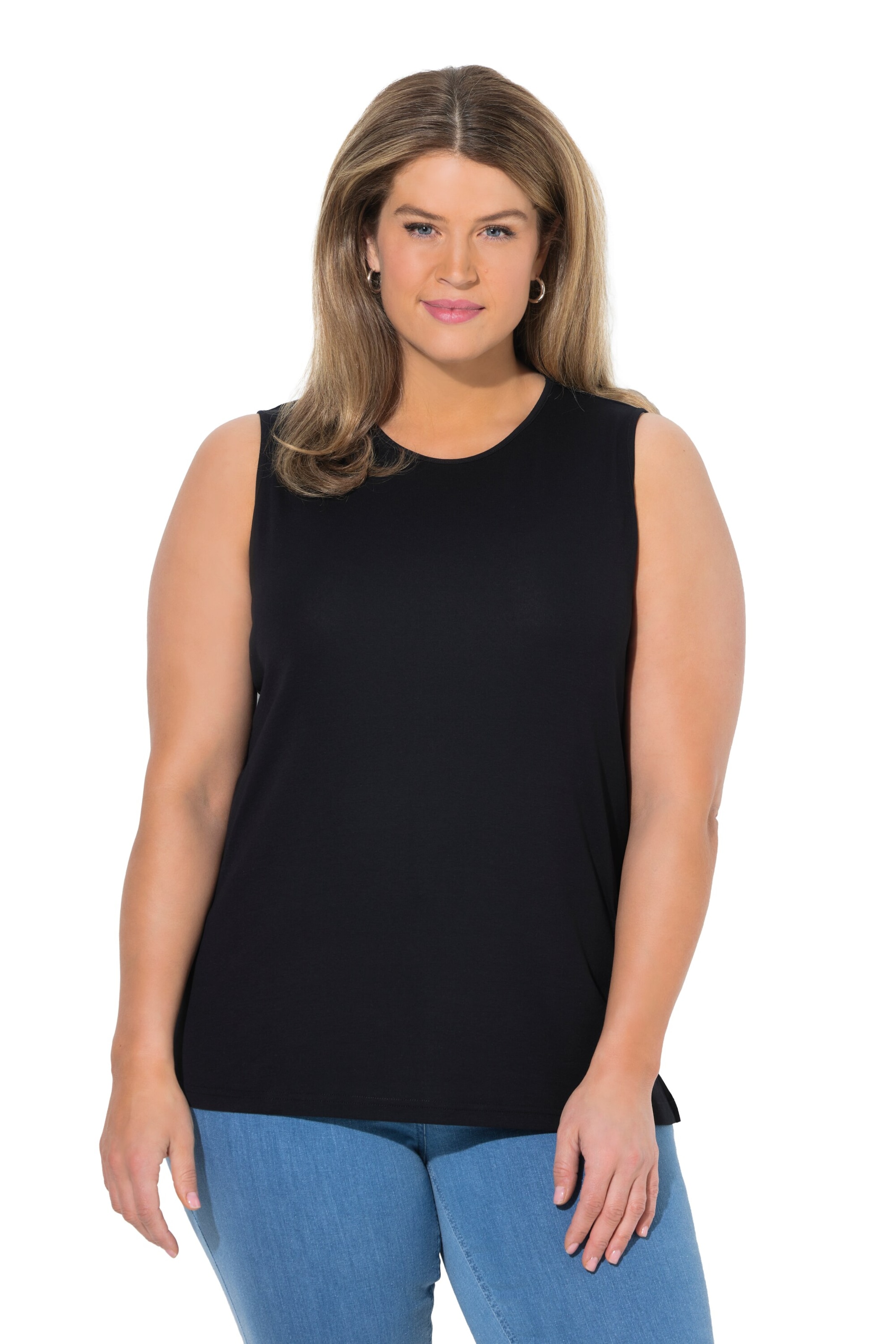 Ulla Popken Top in Schwarz: Vorderseite