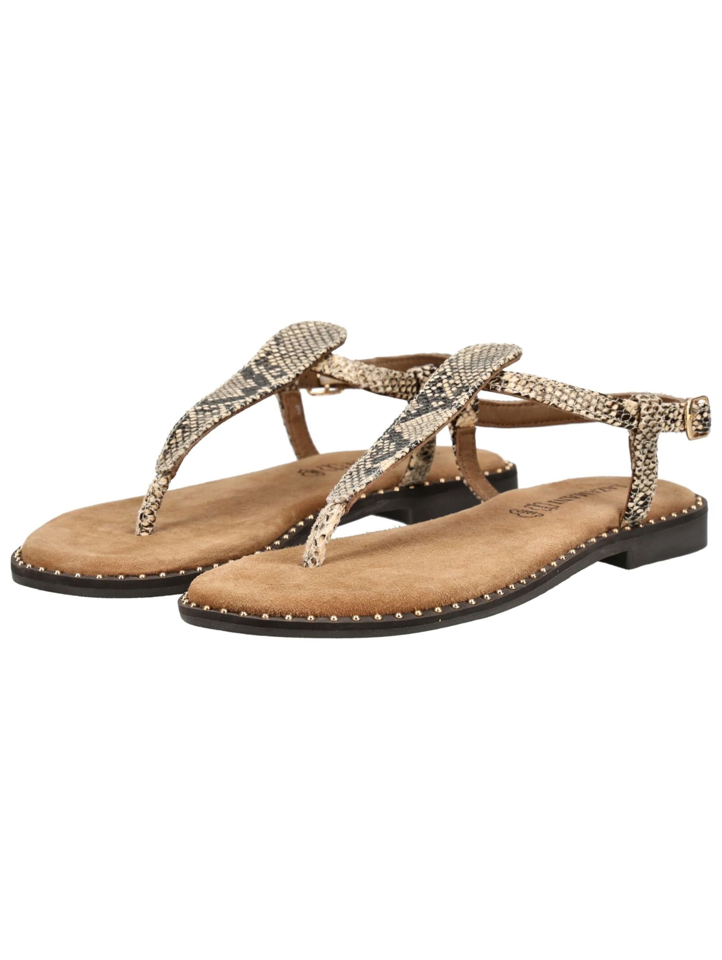 Tongs LAZAMANI en beige