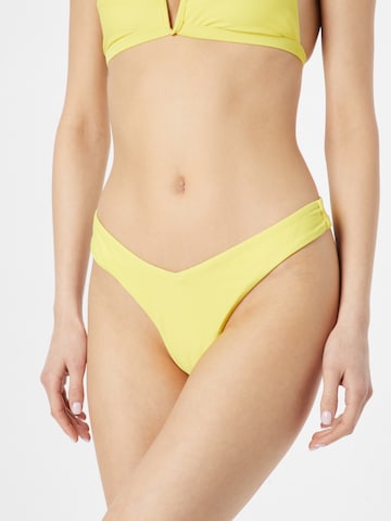 Bas de bikini Misspap en jaune : devant