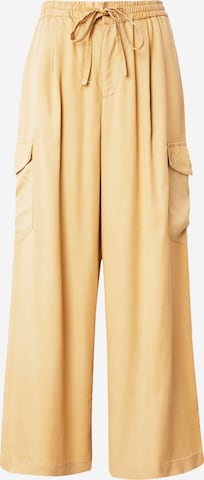 Wide leg Pantaloni cargo 'KASEME' di LTB in marrone: frontale