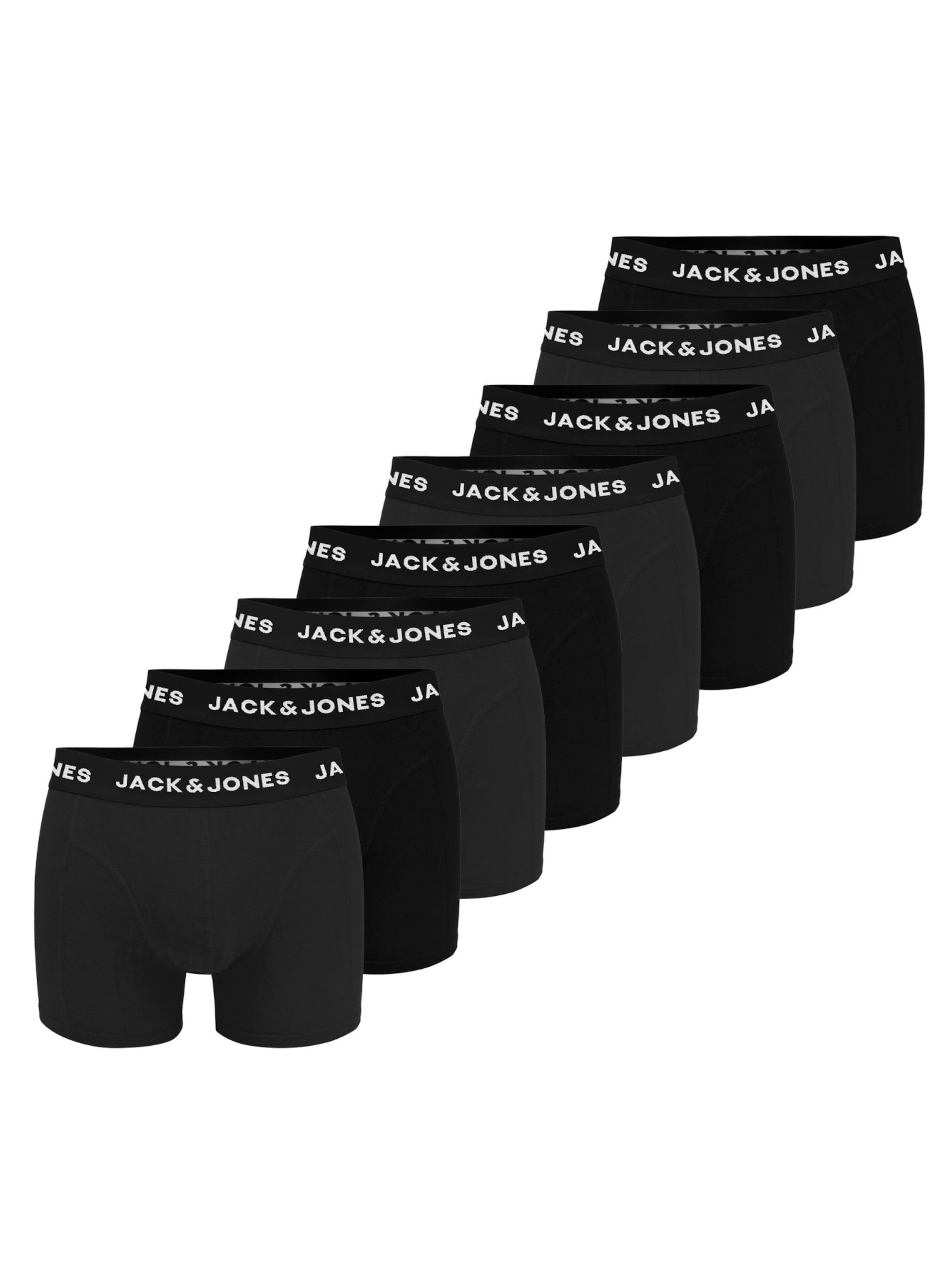 JACK & JONES Boksershorts 'JACK&JONES 8er Pack' i antracit, Produktvisning