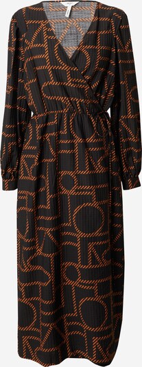 OBJECT Kleid 'Honne' in kastanienbraun / schwarz, Produktansicht