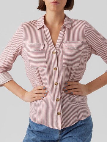 VERO MODA Bluse 'BUMPY' in Weiß