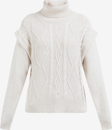 DreiMaster Vintage Sweater 'Naemi' in White: front