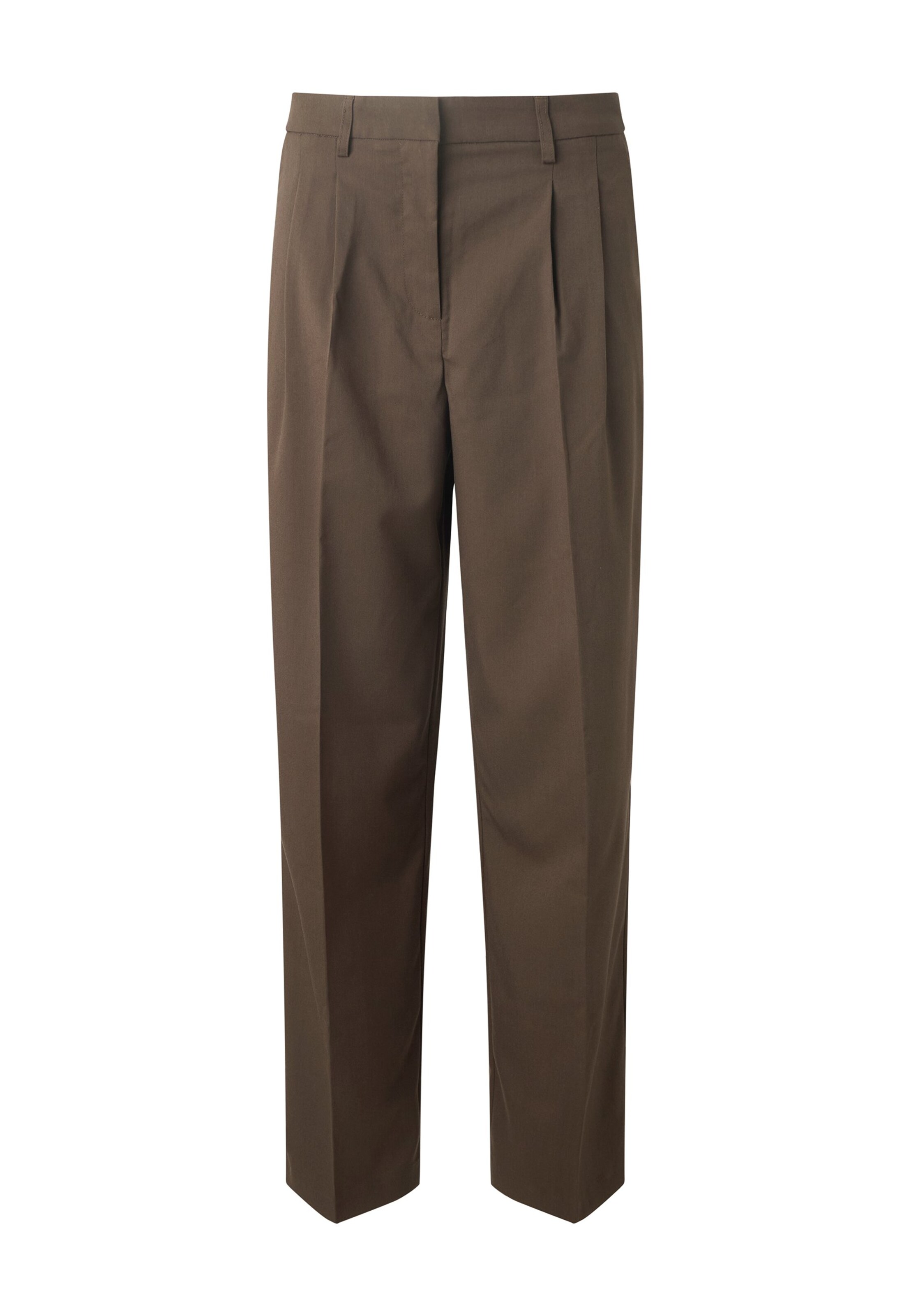 Vero Moda Tall Wide leg Pleat-front trousers 'VMNILA' in Brown: front