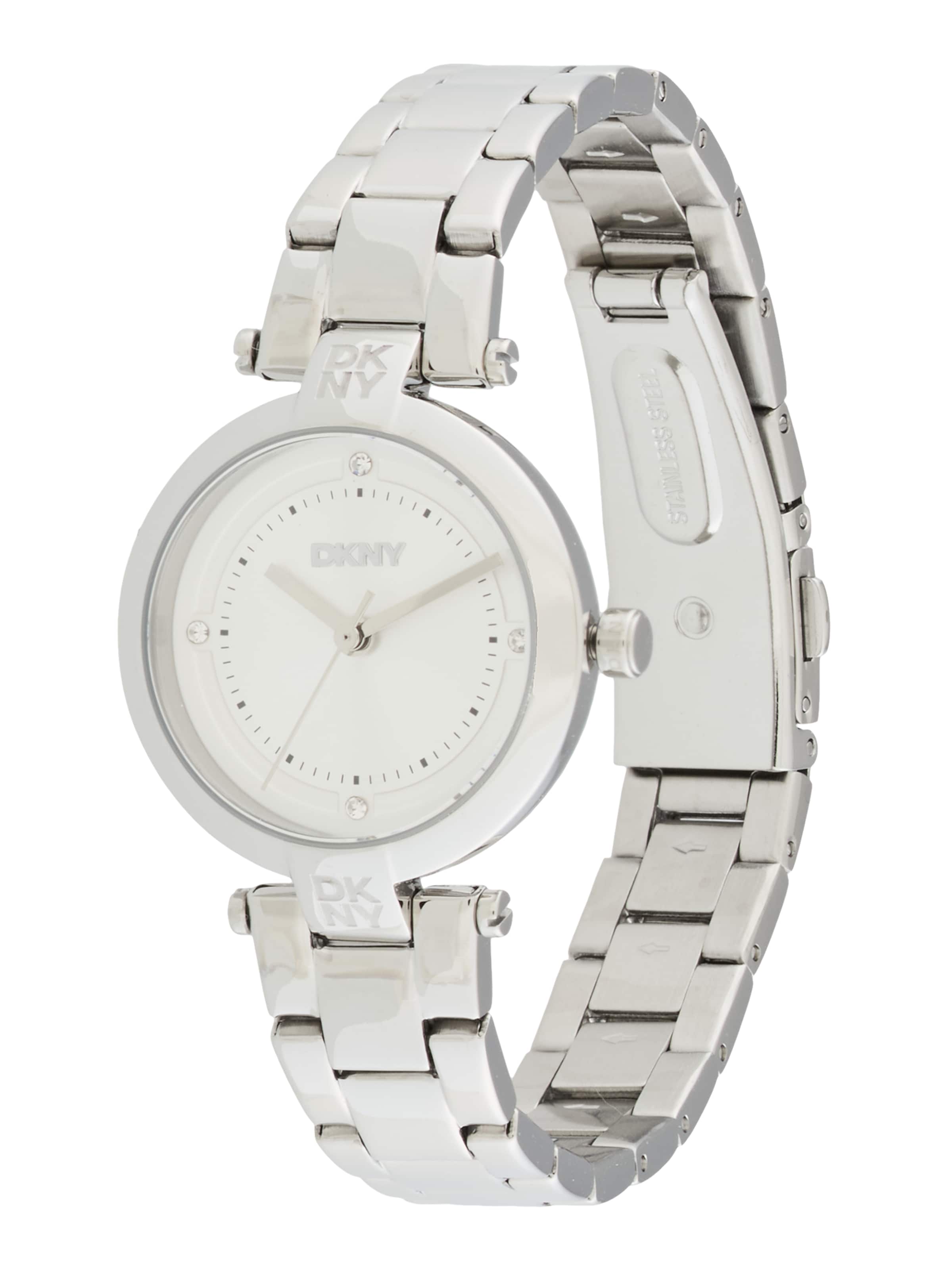 DKNY Αναλογικό ρολόι σε ασημί: μπροστά