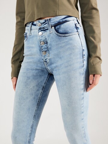 Calvin Klein Jeans Kitsas Teksapüksid 'HIGH RISE SUPER SKINNY ANKLE', värv sinine