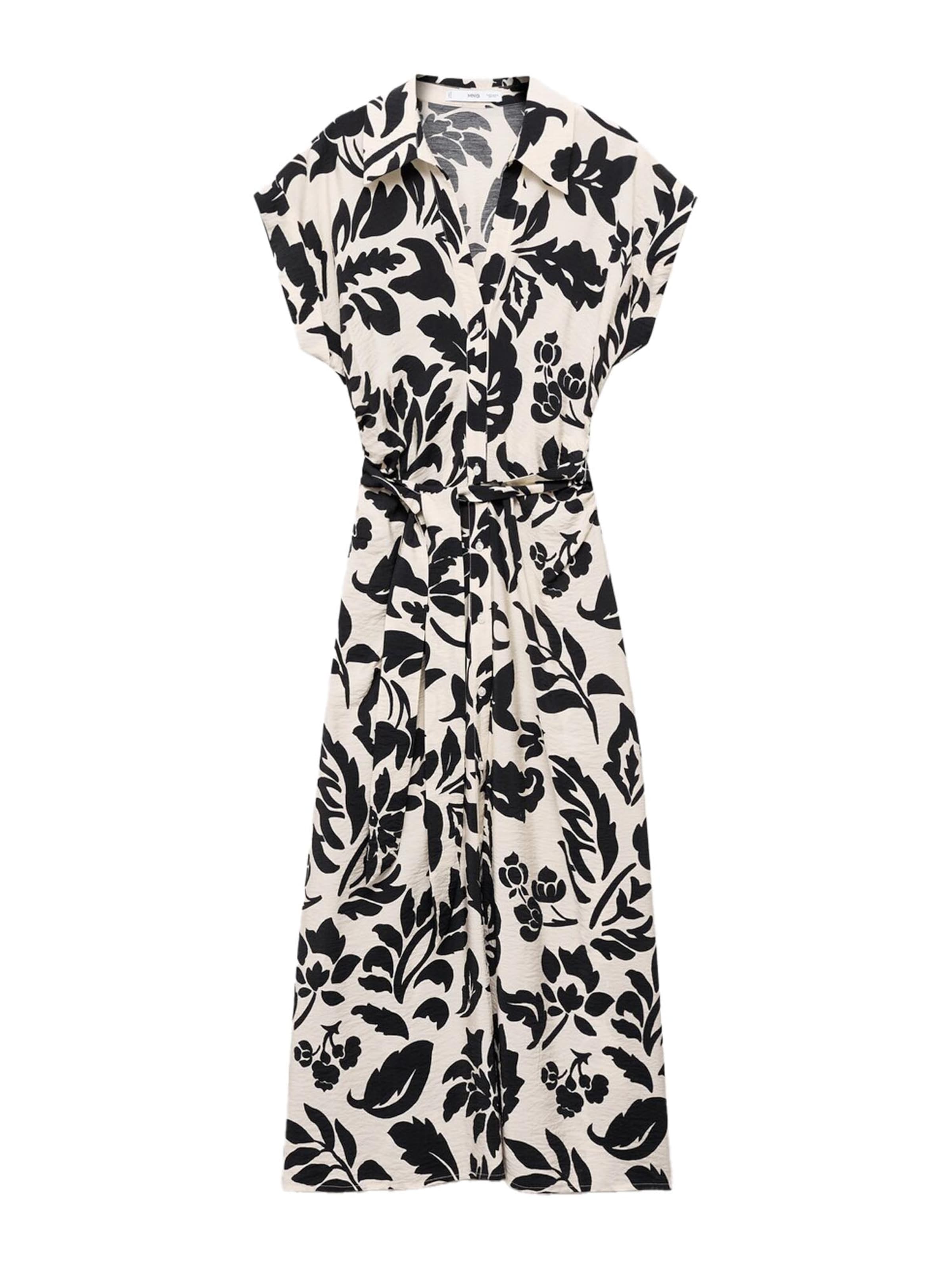 MANGO Košilové šaty 'APPLE' - černá / offwhite, Produkt