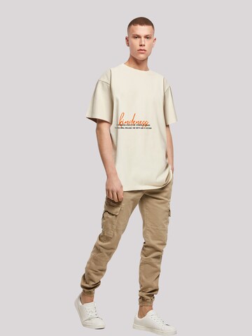 T-Shirt 'Kindness' F4NT4STIC en beige