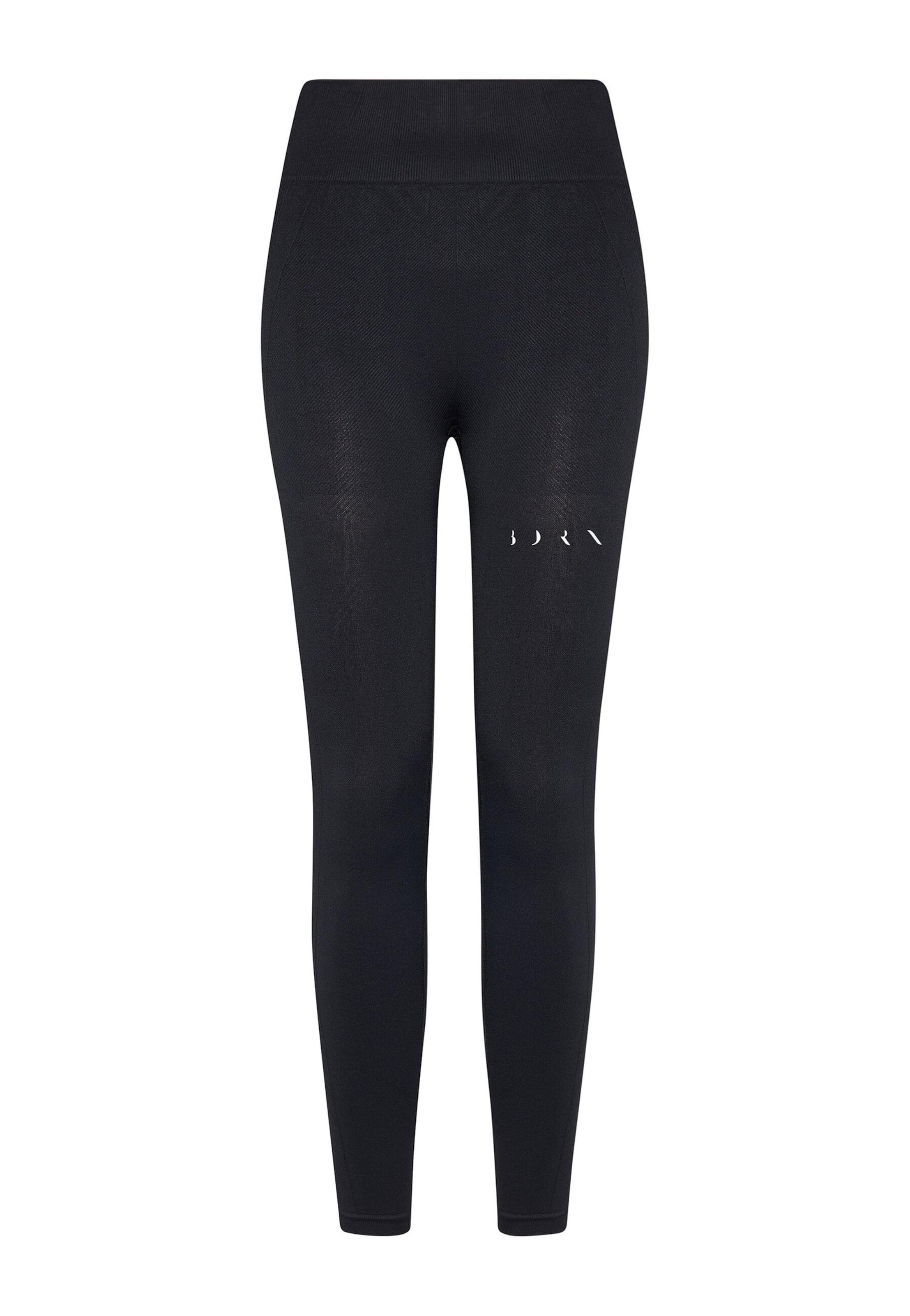 Born Living Yoga Regular Leggings 'Shantala' in Zwart: voorkant