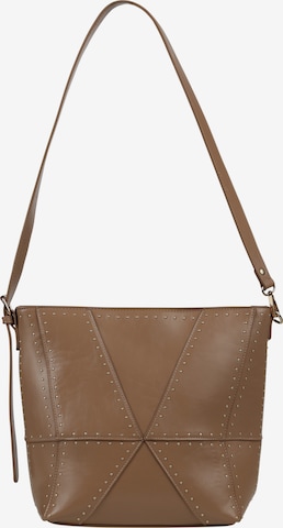 faina Shoulder Bag in Beige: front