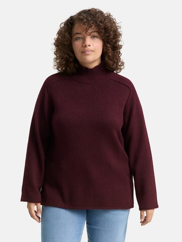 Tom Tailor Women + Trui in Rood: voorkant
