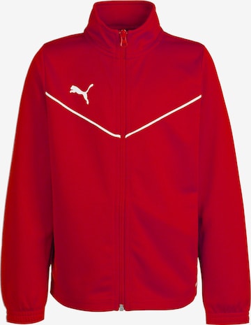 Giacca sportiva 'TeamRise' di PUMA in rosso: frontale