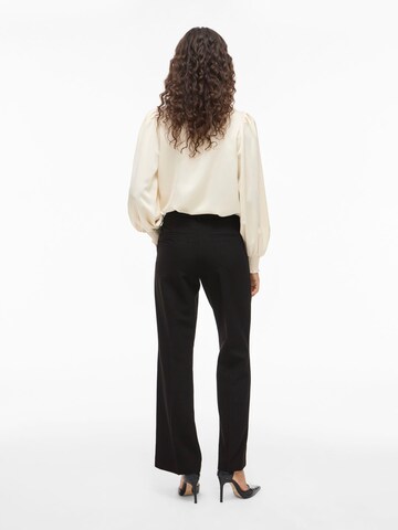 VILA - regular Pantalón 'ANNYS' en negro