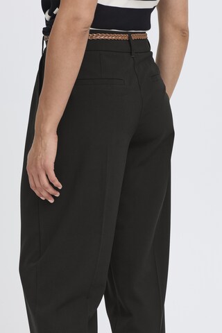 b.young Loose fit Trousers with creases 'BYDANTA ' in Black