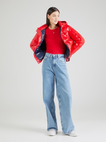 Tommy Jeans Shirt 'ESSENTIAL' in Red