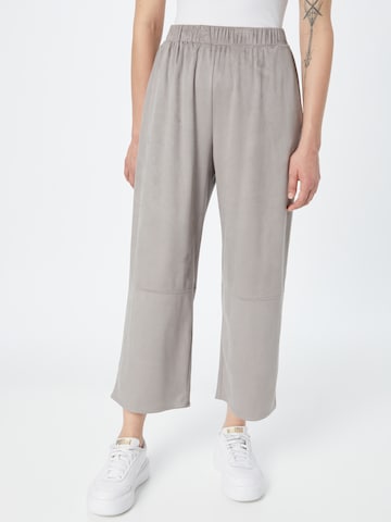 Max Mara Leisure - Loosefit Calças 'ZURCA' em cinzento: frente