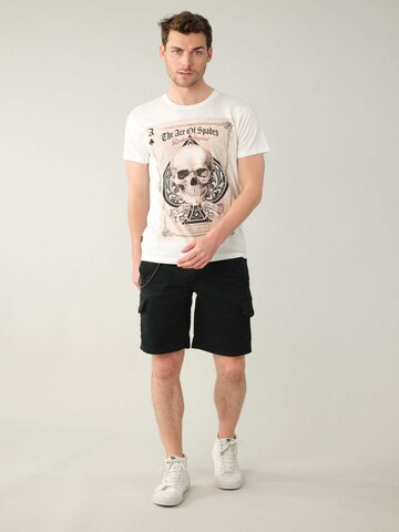 T-Shirt 'Ace' Deeluxe en blanc