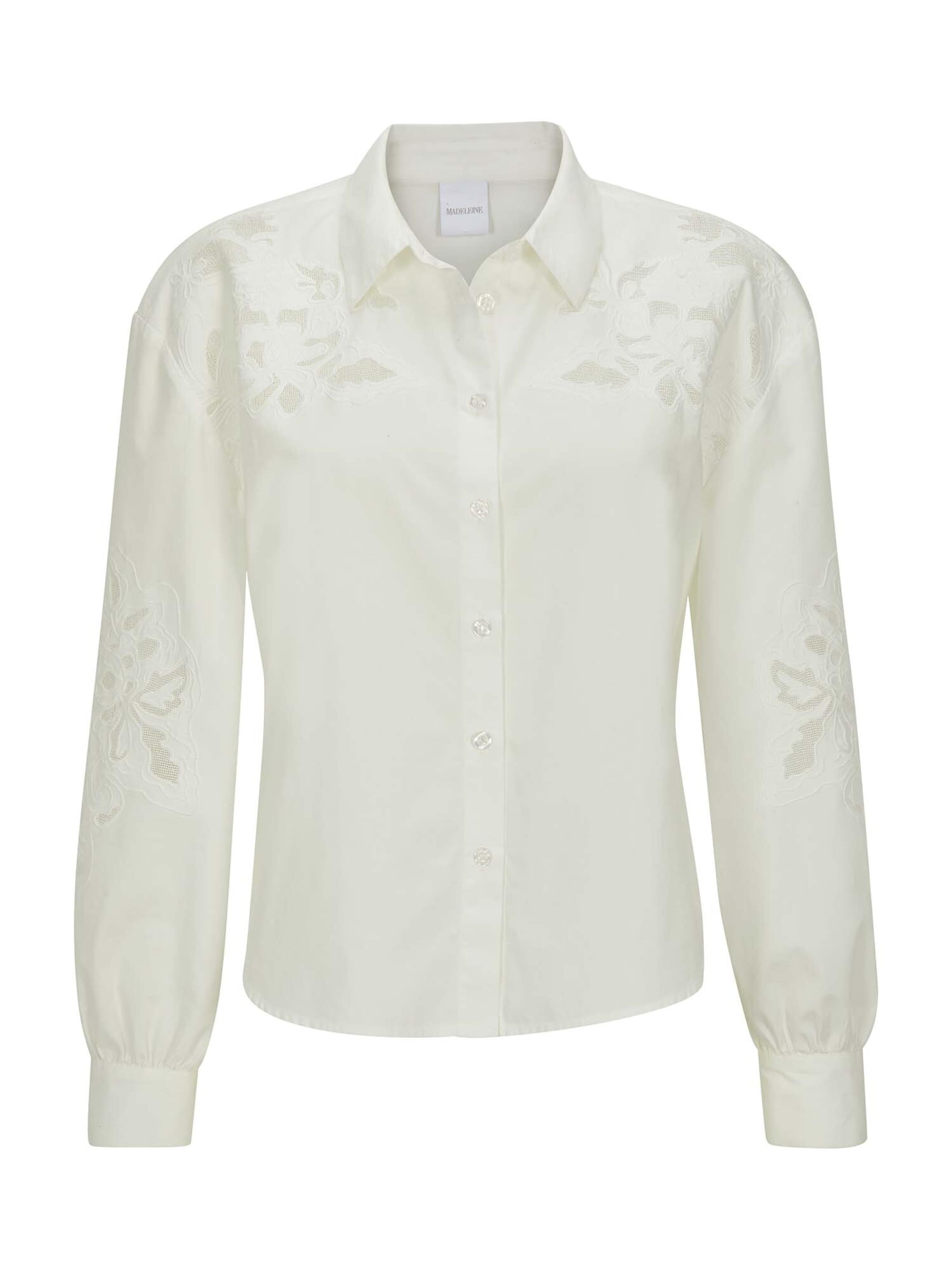 MADELEINE Blouse in Wit: voorkant