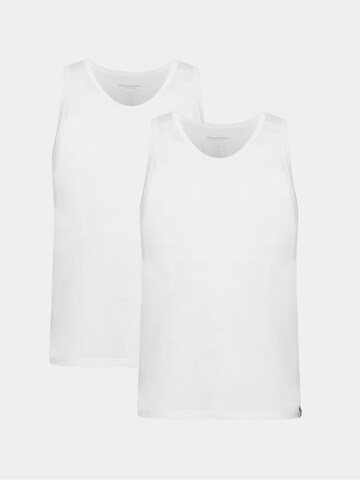 Copenhagen Bamboo Onderhemd in Wit: voorkant