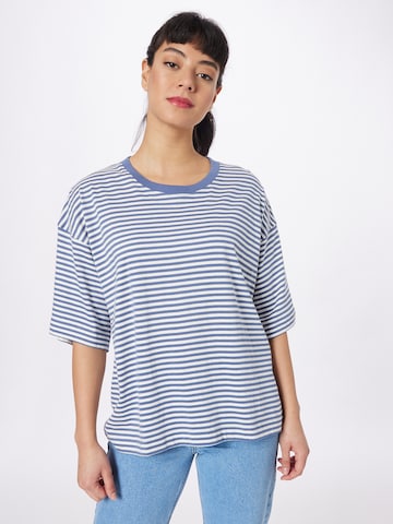 Wemoto T-shirt 'Clover' i blå: framsida