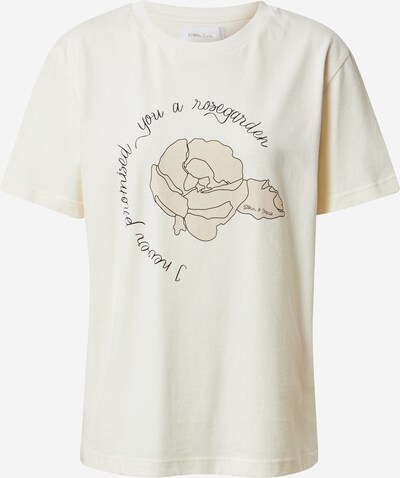 Storm & Marie Camiseta 'Rosegarden' en talco / negro / offwhite, Vista del producto
