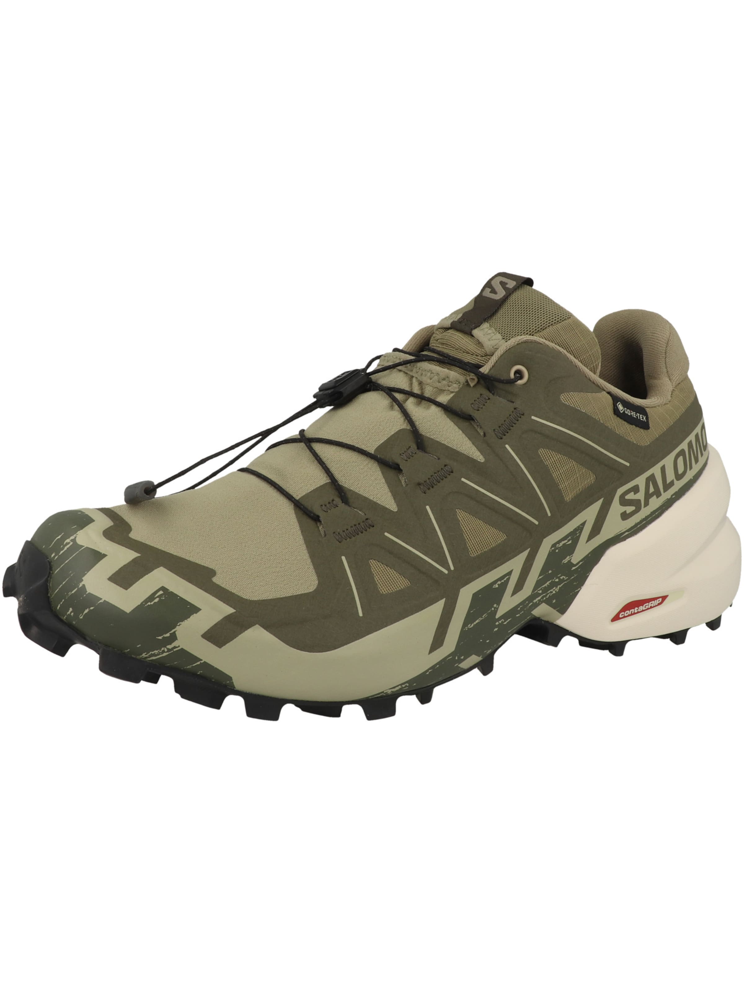 SALOMON Laufschuh 'Speedcross 6' in 41-41,5 in khaki / dunkelgrün, Produktansicht