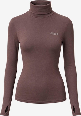 Top 'GRETA HIGH NECK LS K V6BP11 K6907' di GUESS in marrone: frontale