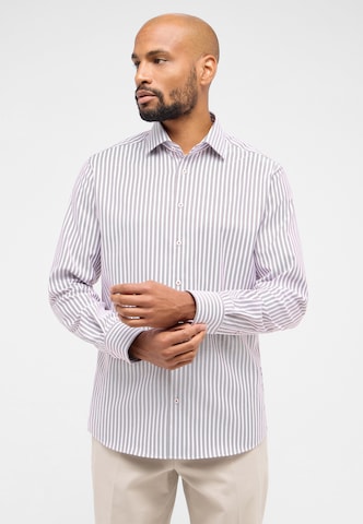 ETERNA Regular fit Button Up Shirt in Purple: front