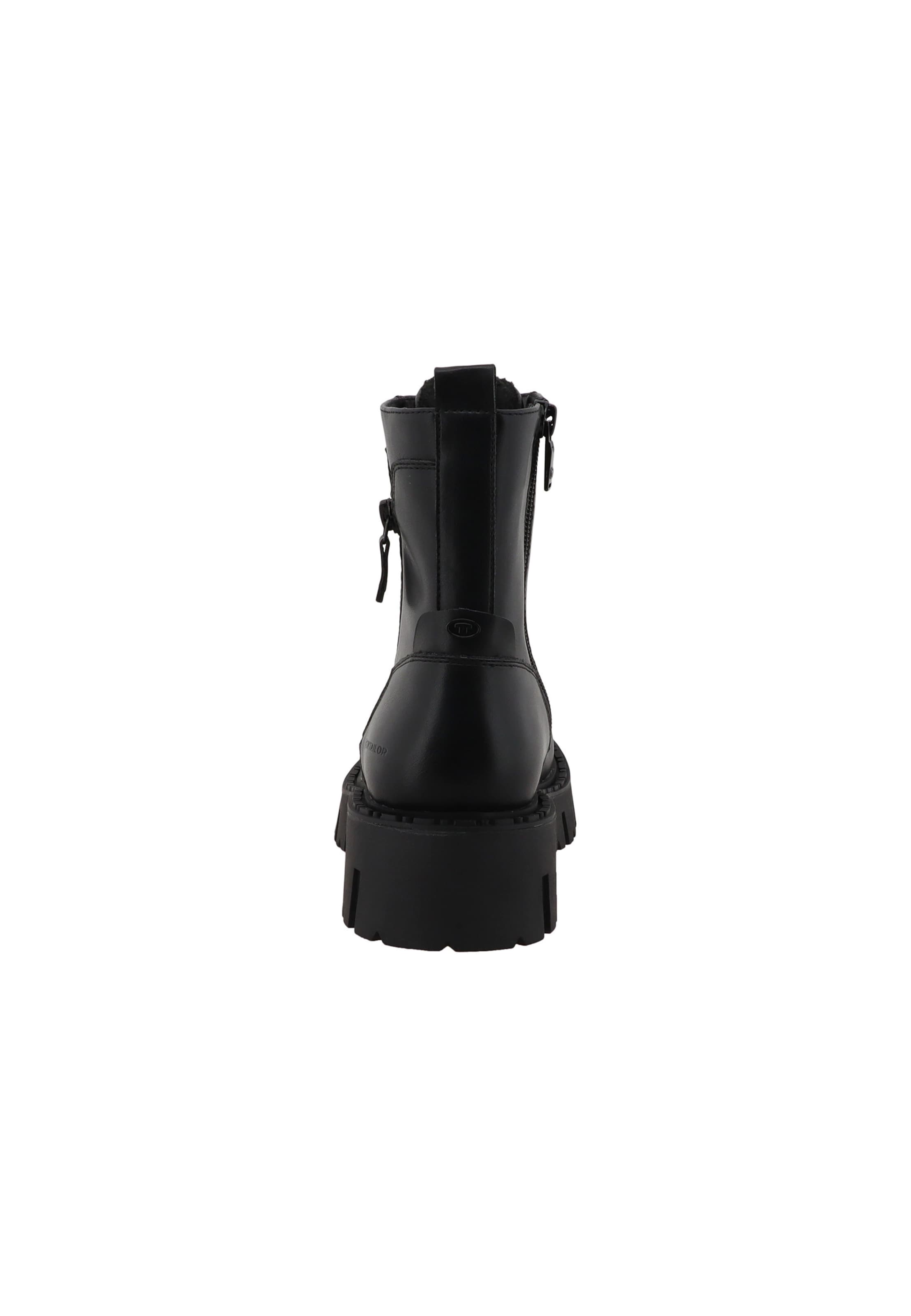TOM TAILOR - Botim com fivela em preto