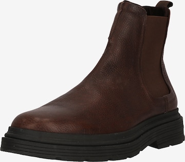 CLARKS Chelsea Boots 'Badbury Easy' in Braun: Vorderseite