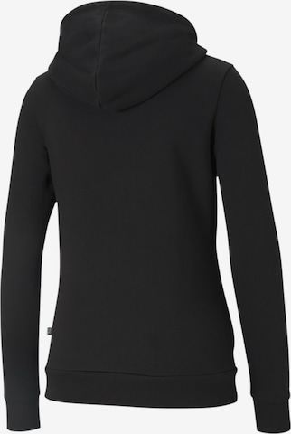 PUMA Athletic Zip-Up Hoodie 'Essential' in Black