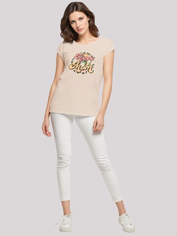 T-shirt 'Mothers Day Floral Design Happy Mom Motherhood Appreciation' F4NT4STIC en beige