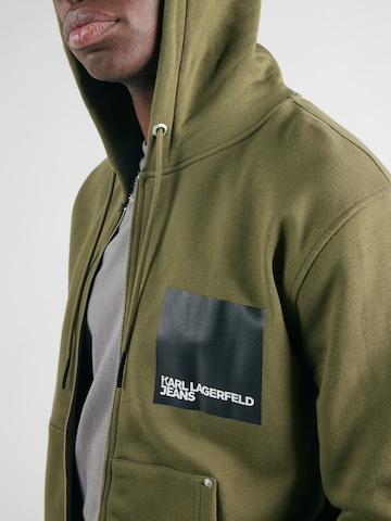 KARL LAGERFELD JEANS Sweatjacke in Grün