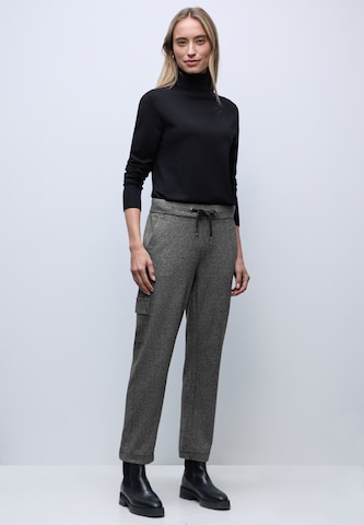 STREET ONE Loose fit Cargo Pants in Grey: front