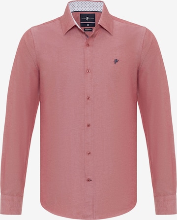 DENIM CULTURE - Ajuste regular Camisa 'Ruben' en rojo: frente