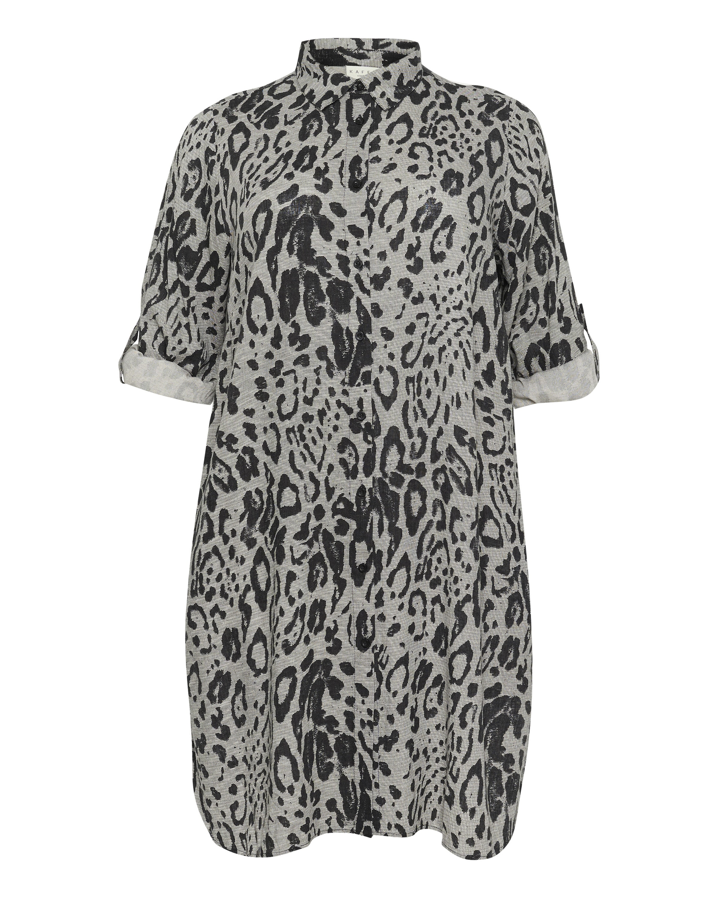 KAFFE CURVE Kleid 'Mille' in Grau: Vorderseite