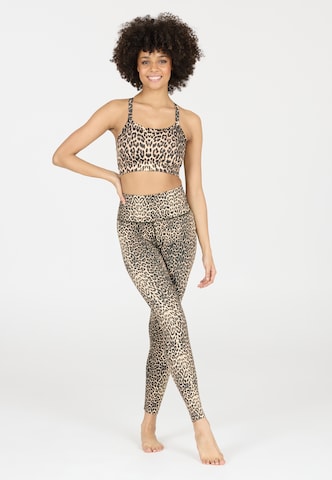 Athlecia Sports bra 'Bloom V2' in Brown